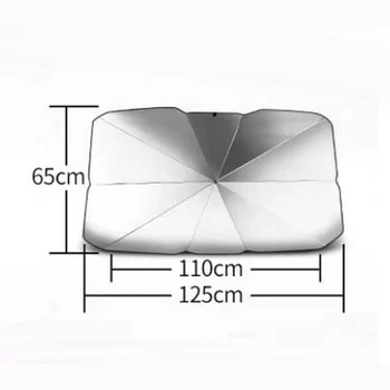 

Umbrella car sun shade silver tape soft constant temperature hood foldable car sun shade front sun umbrella