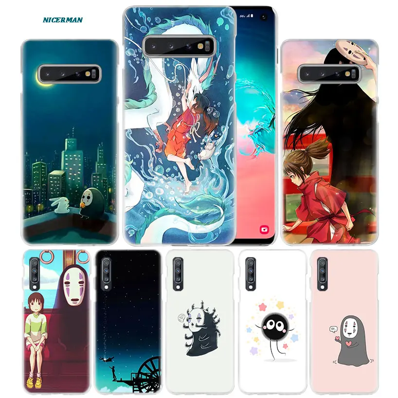 

Totoro Spirited Away Ghibli Case for Samsung Galaxy Note 10 5G 9 8 S10 S9 S8 Plus A50 A40 A70 A20 e A10 s + PC Phone Coque Cover