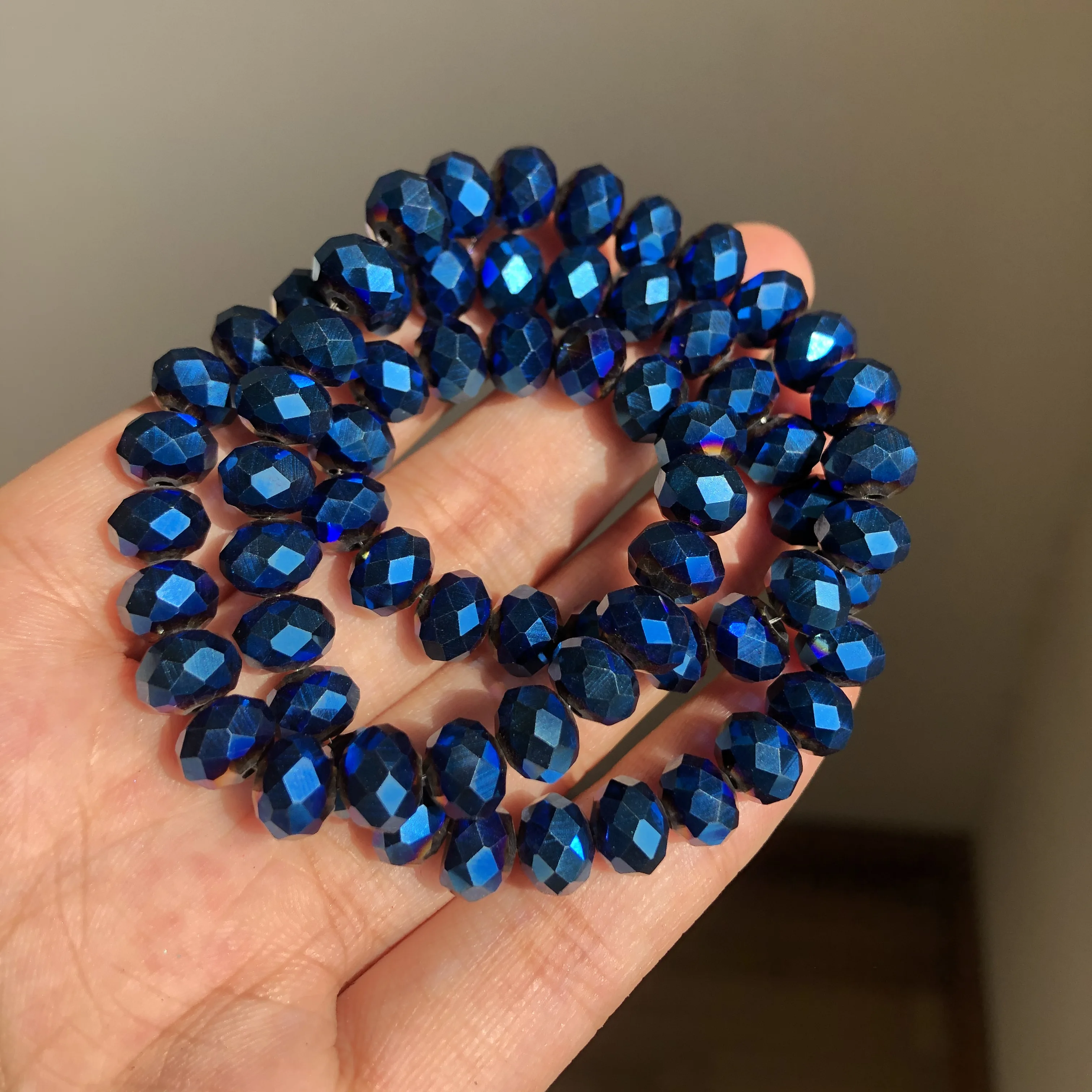 Elegant Faceted Black Crystal Glass Beads for DIY Jewelry and Crafting - Round Rondelle Shape, Various Sizes for Bracelets and Necklaces, Wholesale