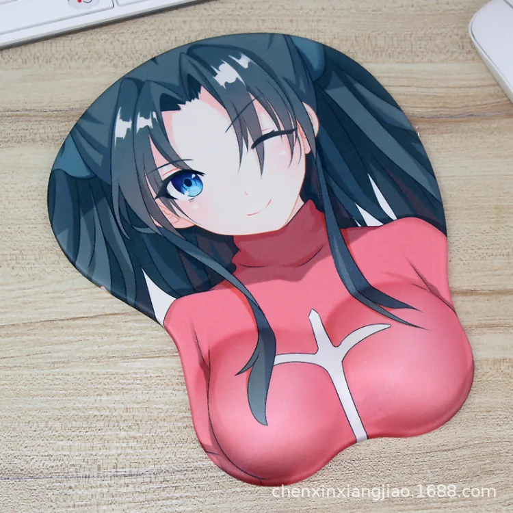 Miku Saber Nier Song Hana PUBG бетмен И Дедпул Fate DVA сексуальный сундук Мягкий гель 3D коврик для мыши эргономичный коврик для мыши с поддержкой запястья - Цвет: 14