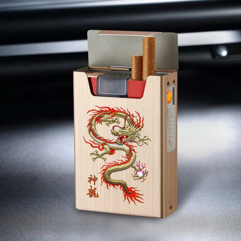 B11 чехол для сигарет usb Зажигалка ультра-тонкий 20-пакет один-пакет может положить