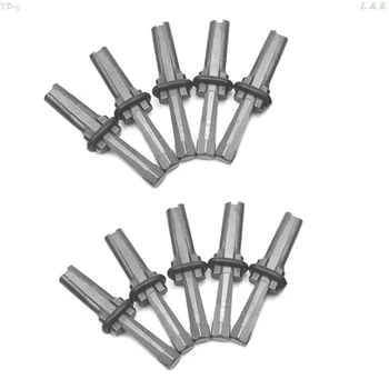 

New 10 pc Stone Splitter Plug Wedge Feather Shims Concrete Rock Stone Splitters Hand Tools High-quality steel L29K