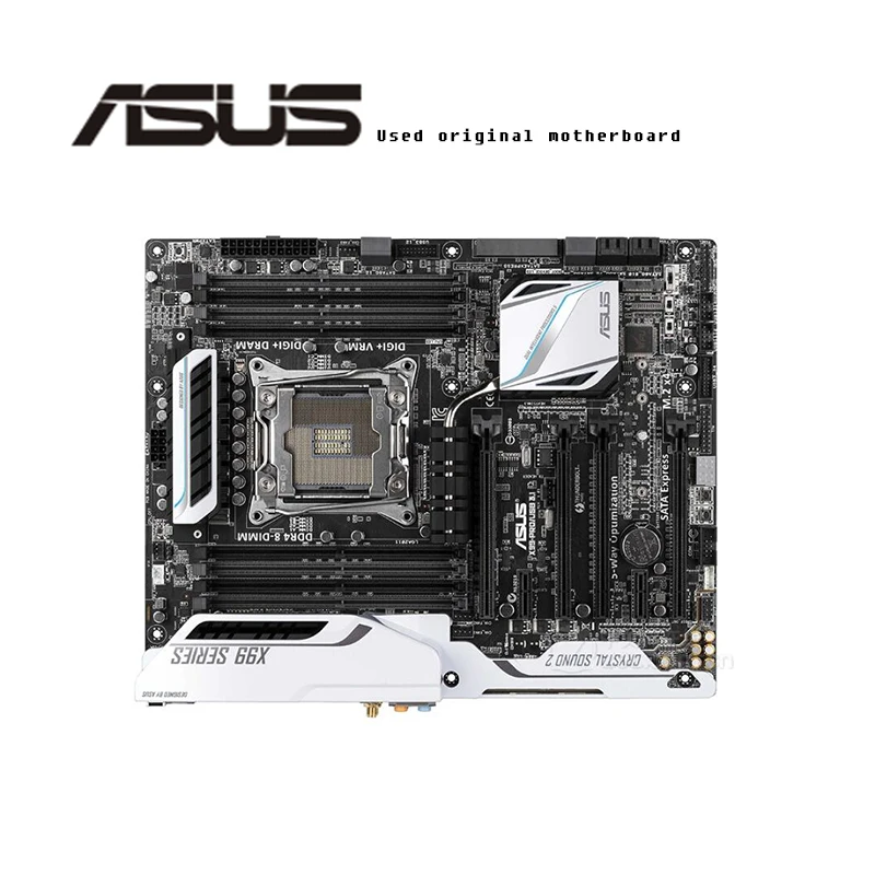 Оригинальная материнская плата для ASUS X99-PRO/USB3.1 DDR4 LGA 2011-V3 USB2.0 USB3.0 128 ГБ X99