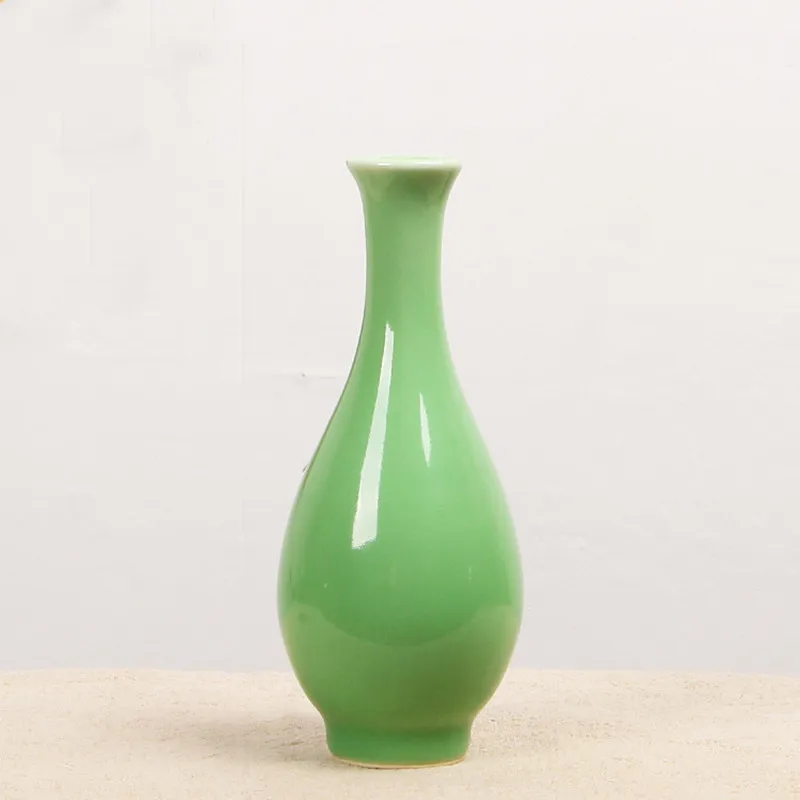 6.5x15cm Стиль Celadon Цветочная композиция для вазы гидропонное растение офисное настольное модное украшение для фотостудии WSHYUFEI - Цвет: 6.5x15cm