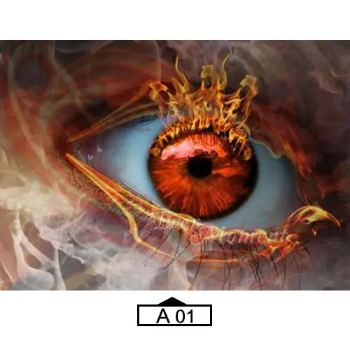 A01 Алмазная картина "Ever Moment", 5D, сделай сам, глаз, огонь, снег, Бабочка, полная квадратная мозаика, стразы, алмазная вышивка S2F2372 - Цвет: A01