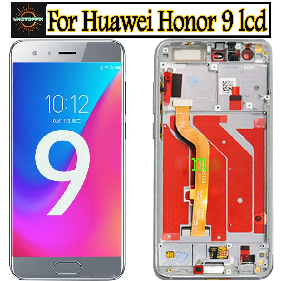 Для Huawei Honor 9 ЖК дисплей Tuoch экран в сборе для honor с рамкой STF L09 AL00 AL10 дисплеем|Экраны