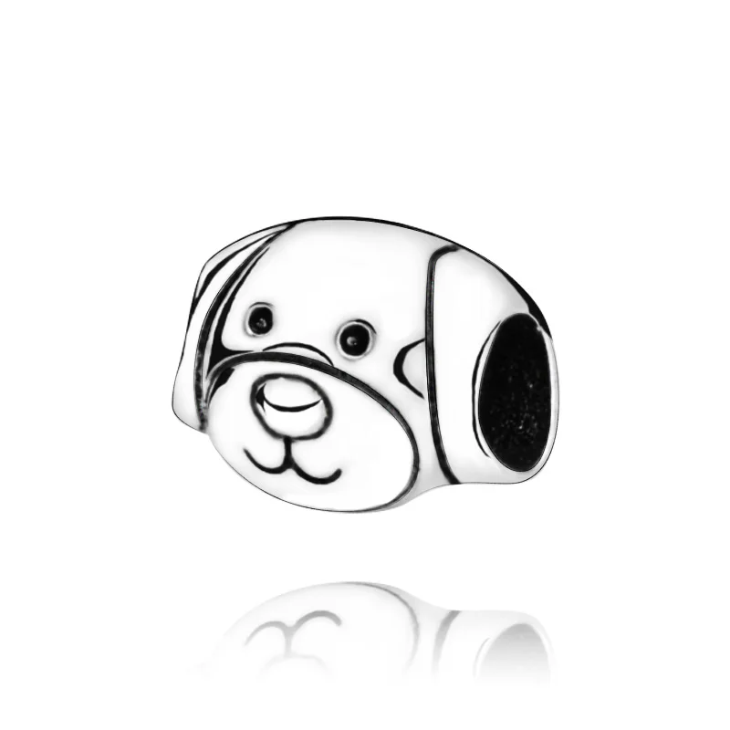 

Wholesale 925 Sterling Silver Beads Bulldog Charm Fit Original Pandora Bracelets DIY Women Fashion Jewelry Gift