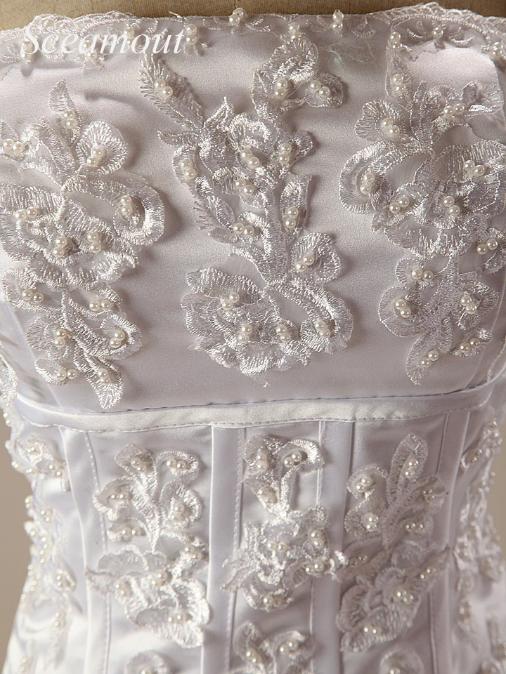 Новое Белое украшенная бисером тафта бальное платье свадебное платье vestido de noiva Свадебные платья Robe De Mariage casamento