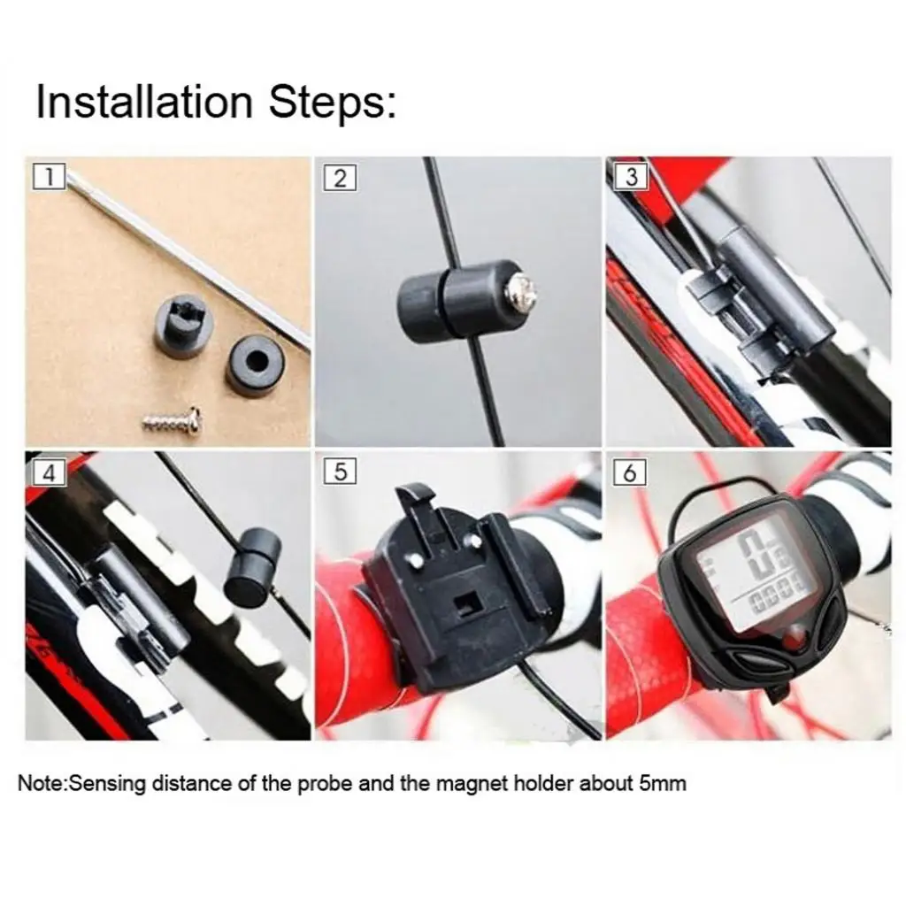 Bike Computer Wired Bicycle Speedometer Bike Odometer Cycling Multi Function Stopwatch LCD Display with Backlight Equipments