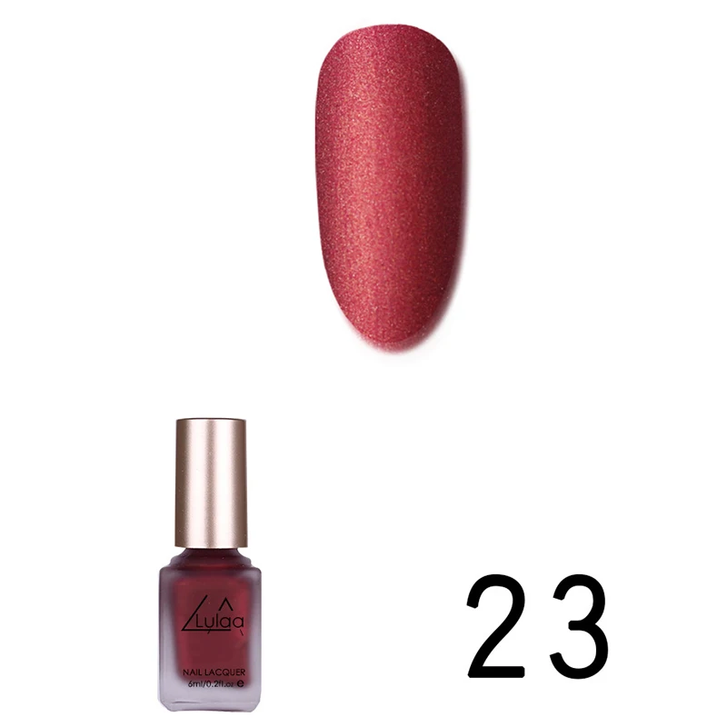 23 New arrival Professional Frosted Nail Polish Matte Effect Environmentally Friendly Velvet Smooth Nail Polish LVS88 - Цвет: 23