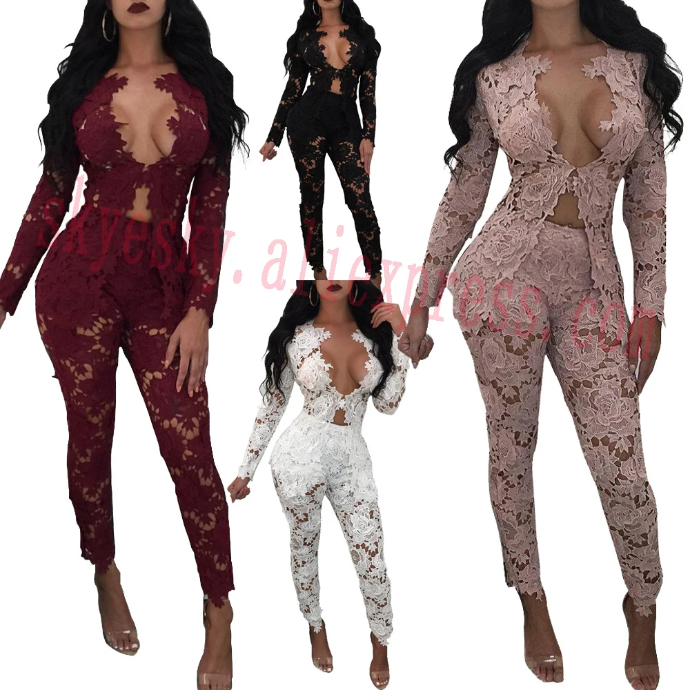 

lace suit women summer clothing set outfit 2 pieces fashion blazer pants suit women suits long pants girl sexy