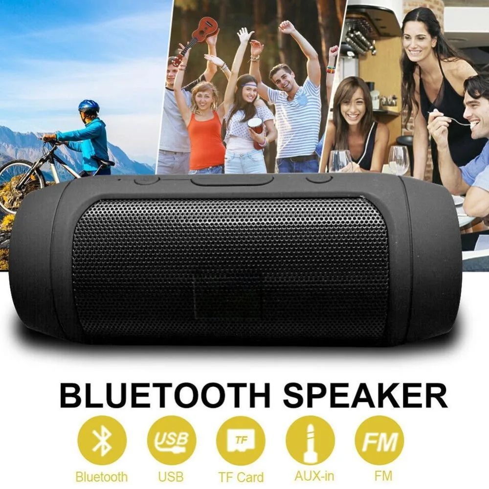 Портативный динамик мини Bluetooth музыкальный бас водонепроницаемый динамик сабвуфер открытый беспроводной громкий динамик поддержка TF FM