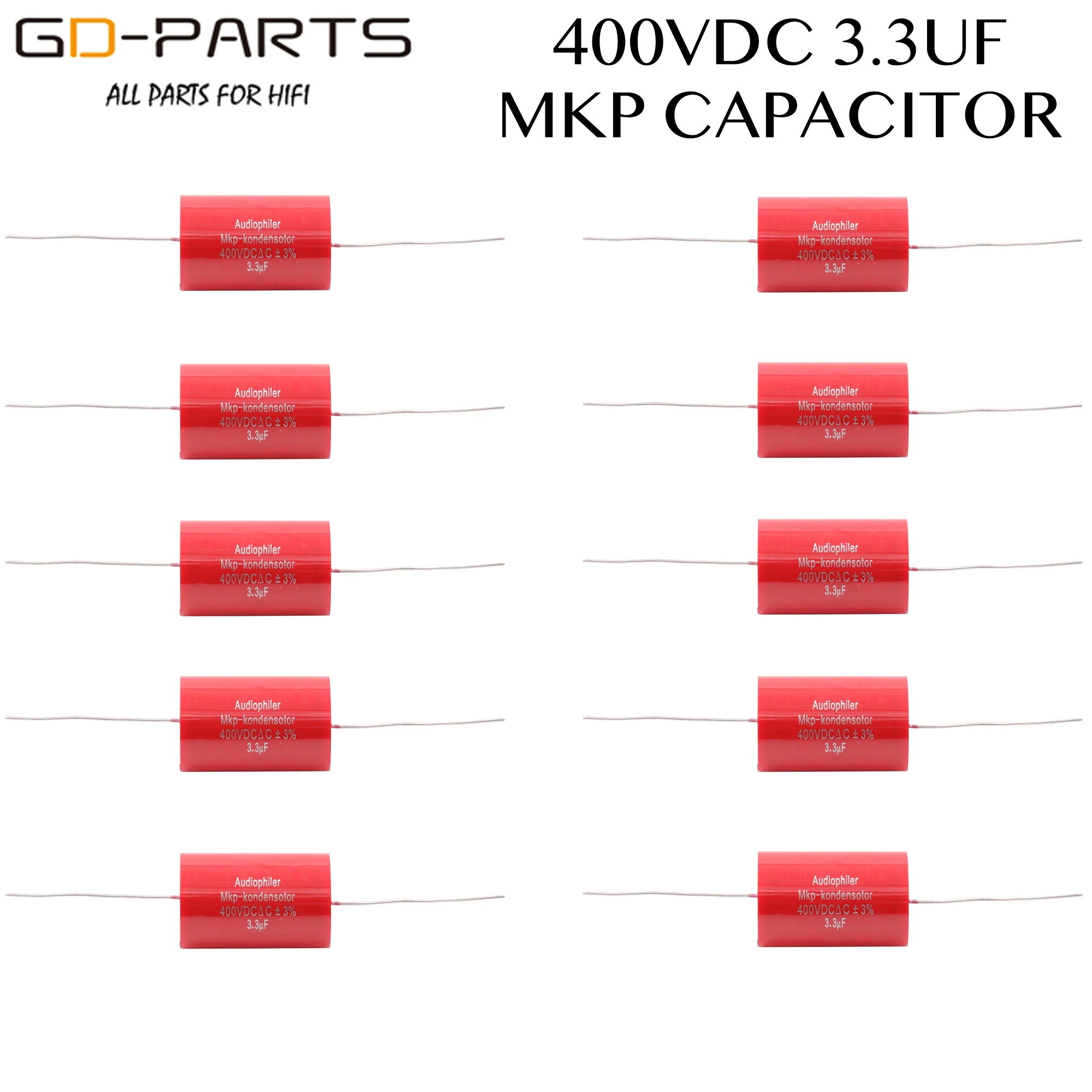 3 мкФ 400VDC осевой конденсатор Audiophiler MKP муфта класс звука для трубчатой гитары AMP