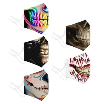 

Reusable Printed Pattern Dust Mouth Mask Replaceable Filter Pad Washable Outdoor Cycling Mouth-Muffle Respirator