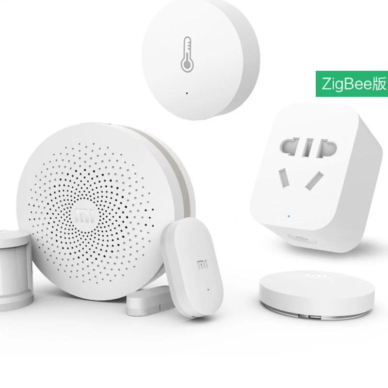 

2019 For Original Xiaomi Smart Home Kits Gate Way Door Window Sensor Human Body Sensor Wireless Switch Humidity Zigbee Socket