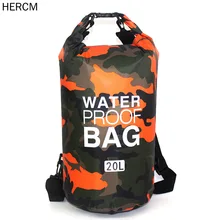 2/5/10/15L наружная камуфляжная Водонепроницаемая сухая сумка Портативная рафтинг Дайвинг сухая сумка мешок ПВХ сумки для плавания для речного треккинга