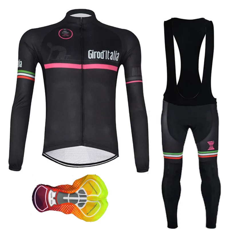 10 Pro team Велоспорт Джерси Tour de italy одежда осень мужской костюм с длинным рукавом дышащий открытый езда на велосипеде MTB нагрудник длинные штаны - Цвет: 10