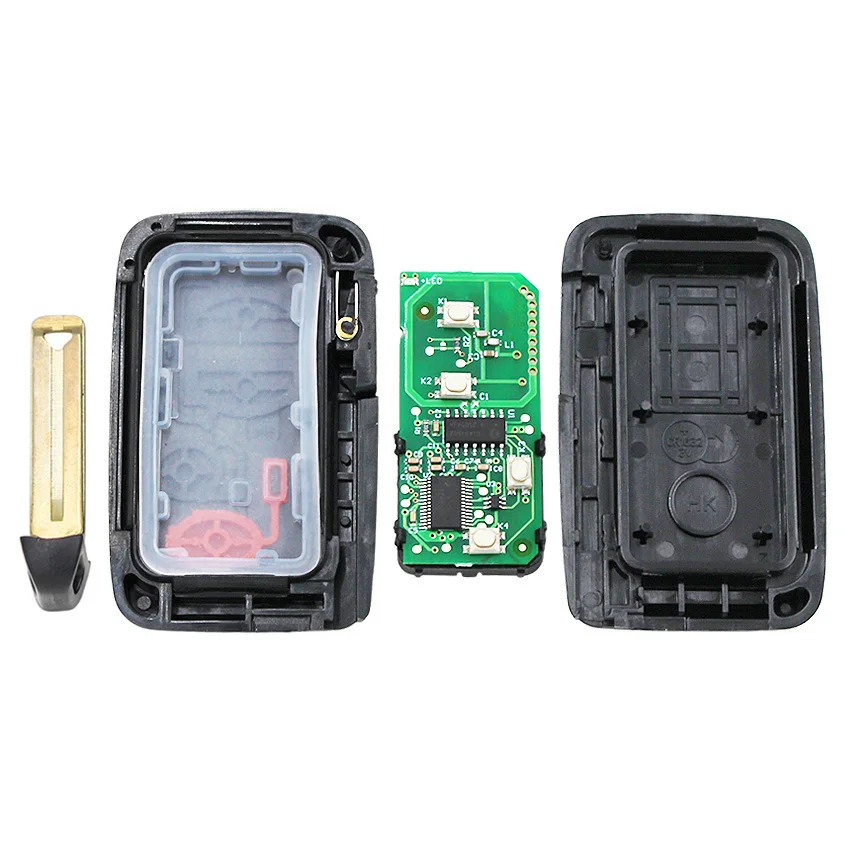 Смарт-карта США(3+ 1-SUV) Кнопка ASK314.3Mhz ID71-0140 использовать для Toyota Carmy eiz Pardoa Aalon 2005-2010 с аварийным ключом TOY48