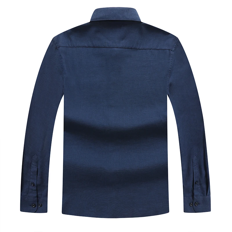 Плюс 8XL 6XL бамбуковая хлопковая весенне-осенняя мужская Повседневная рубашка с длинными рукавами для мужчин облегающее платье рубашки chemise homme camisa masculina