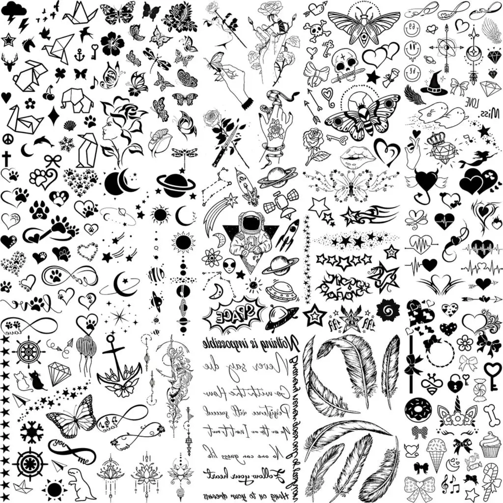 Tatuagem Minimalista 6 cm: A Escolha Perfeita para Quem Busca Sutilidade e  Estilo Duradouro, image size:1024x1024