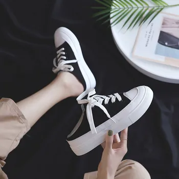 

2020 New spring summer Hidden Wedge Heel Shoes for Women classic Casual Canvas High Top Breathable Platform Sneakers J13-28