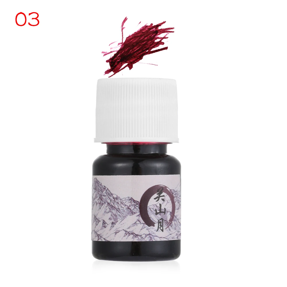 Ink 3 1 шт., 9 цветов, стеклянная капельная авторучка, винтажная стеклянная погружная ручка, ручка для подписи, наполнение чернилами, авторучки, Кристальные ручки для письма - Цвет: Ink 3