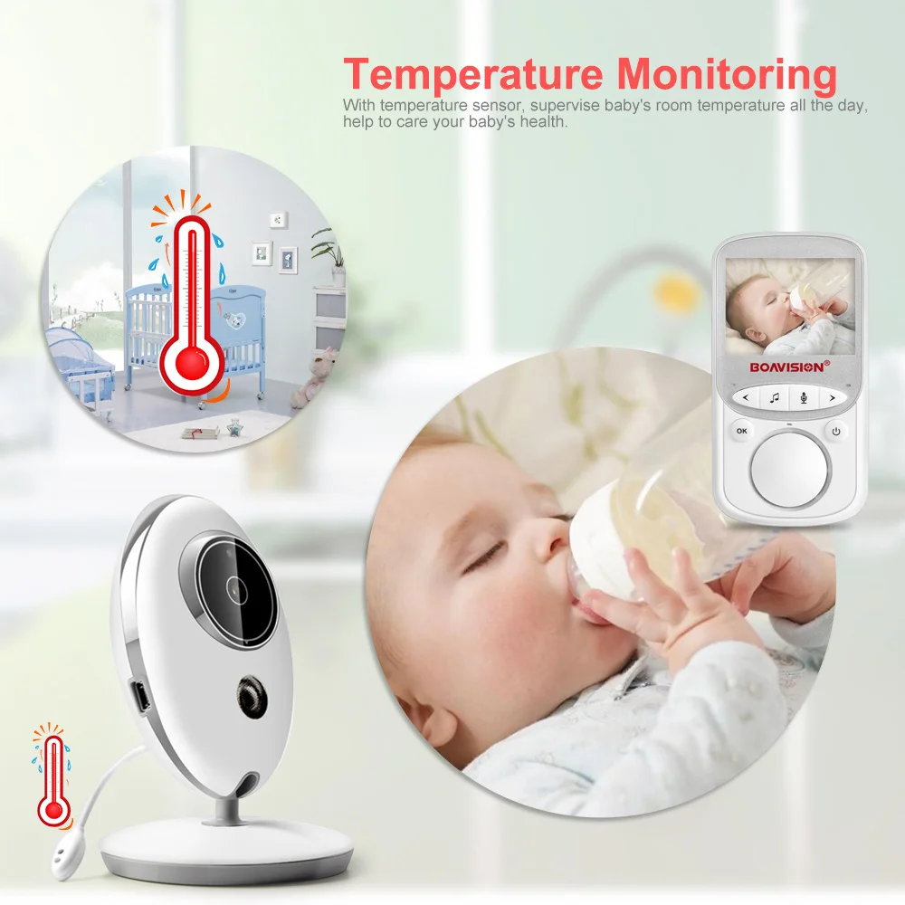 Wireless Video Baby Monitor VB605 2.4 Pollici di Sicurezza Di Colore Della Macchina Fotografica Int