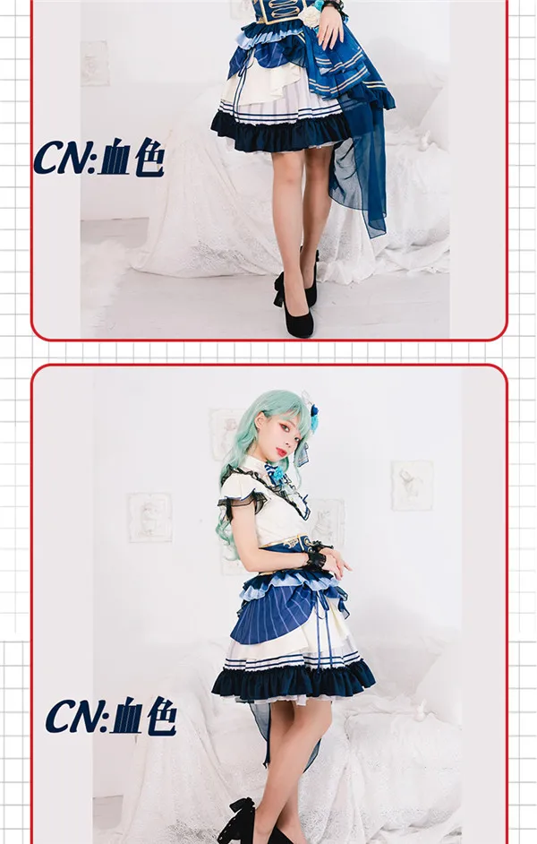 BanG Dream! девушка группа Roselia Hikawa Sayo платье Высокое качество Косплей Женская одежда