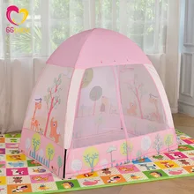 Детская игрушка кровать палатка мода мультфильм розовый детей в помещении и на открытом воздухе хранения игрушек игровой дом
