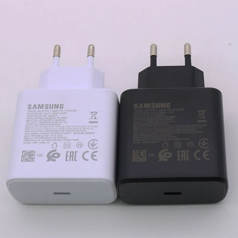 Samsung Original Charger 45W Super Fast Charging USB-C for Samsung Galaxy Note 10 Note10 Plus Note10+ S10 Type-C Power Adapter 65w charger