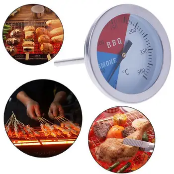 

New 0-300 Celsius Stainless Steel Barbecue BBQ Smoker Grill Temperature Gauge Thermometer Q7G4