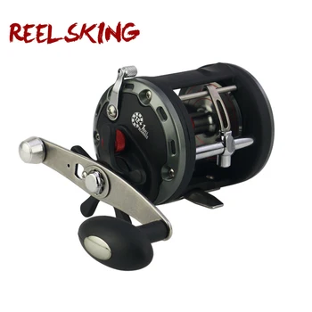 

12+1 BB High Speed Cast Drum wheel Fishing Reel Lure Tackle Trolling Boat Saltwater Right Hands Round Reel bait casting JCB