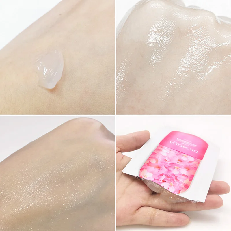 BIOAQUA Skin Care Jelly Mask Face Care Aloe Vera Blueberry Cherry Blossom Optional Moisturizing Facial Serum 5