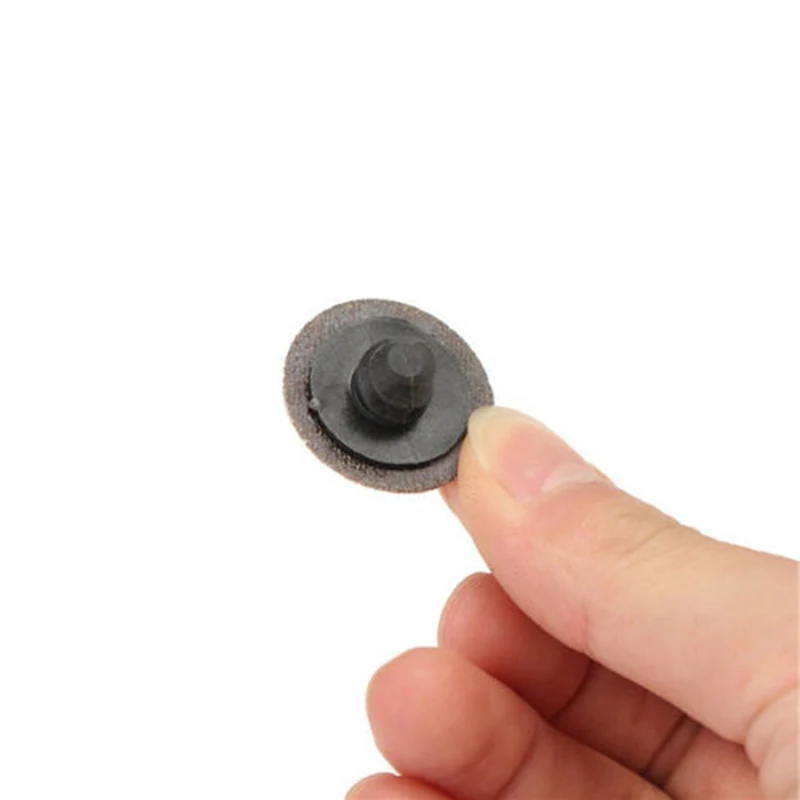 50pcs R Type Roll Lock Sanding Discs With Mandrel 36-220 Grit Durable Useful