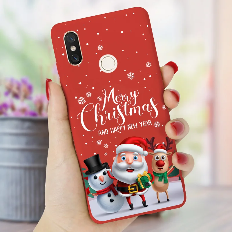 Чехол для Xiao mi Red mi Note 8, 7, 6, 5, 8 T, конфетный чехол с изображением Санта-Клауса и лося для Red mi 5, 5 Plus, 6A, 6 Pro, 5A, 7, 7A, 8, 8A, K20, mi, 8 Lite, mi Max 3