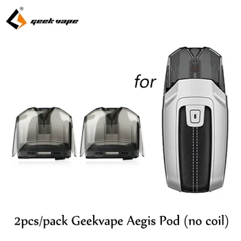 

2pcs/pack Geekvape Aegis Replacement Pod No Coil Capacity 3.5ml Empty Cartridge For Aegis Pod Mod Kit Electronic Cigarette Core