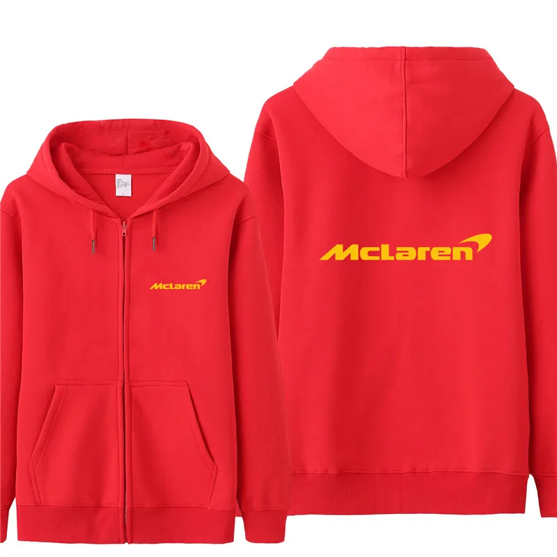 Осенние мужские толстовки Mclaren, модное пальто, флисовый пуловер, унисекс, мужские свитшоты Mclaren