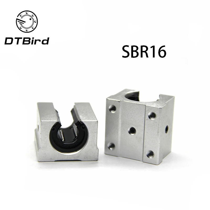 1 шт. SBR16UU 16 мм линейный подшипник опорный блок открытый скользящий CNC