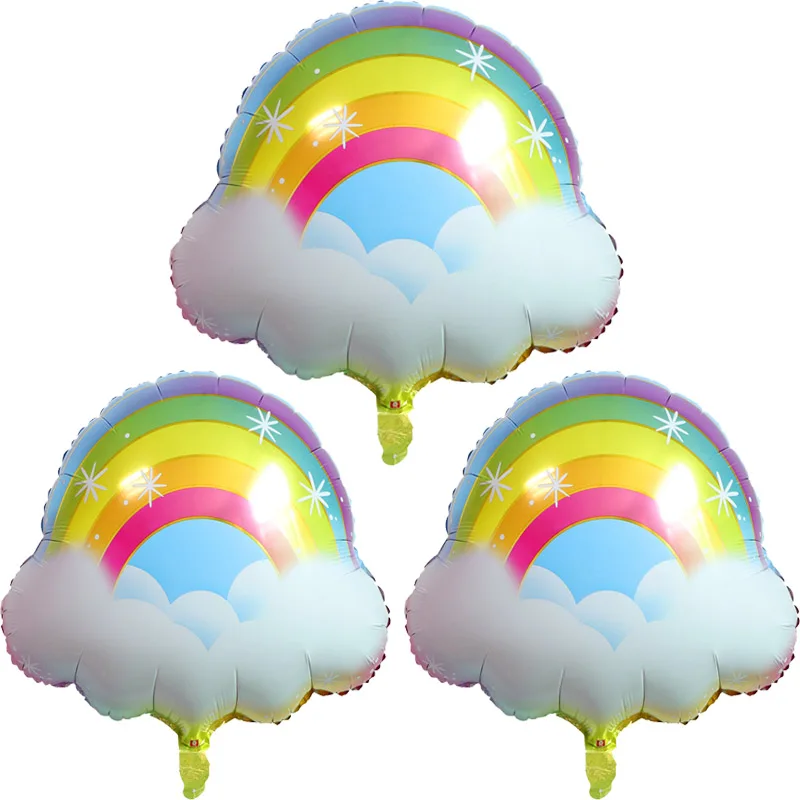 

Cartoon Rainbow UFO Cloud Sun Inflatable Balloon Happy Birthday Shower Classic Child Kids Birthday Toys Gift Fiesta Event Party