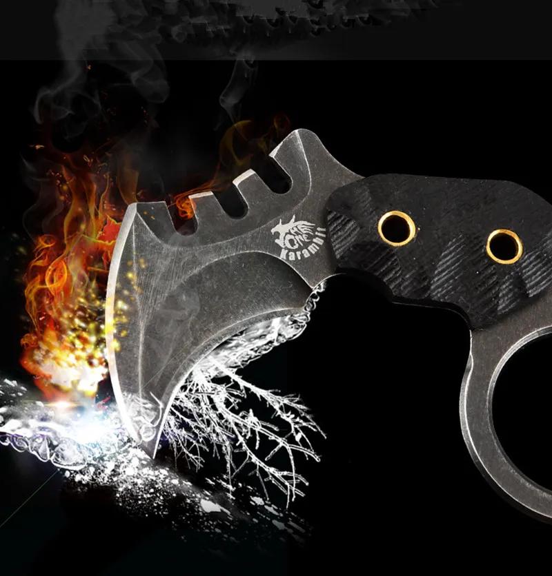 HS инструменты маленький тактический нож для выживания на открытом воздухе с K