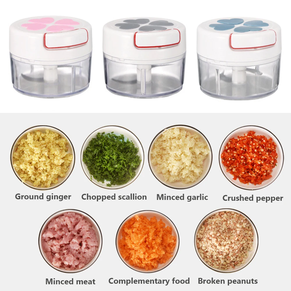 Manual Garlic Grinder Garlic Press Food Chopper Mixer Meat Fruit Vegetable Nut Cutter Kitchen Tool Мясорубка