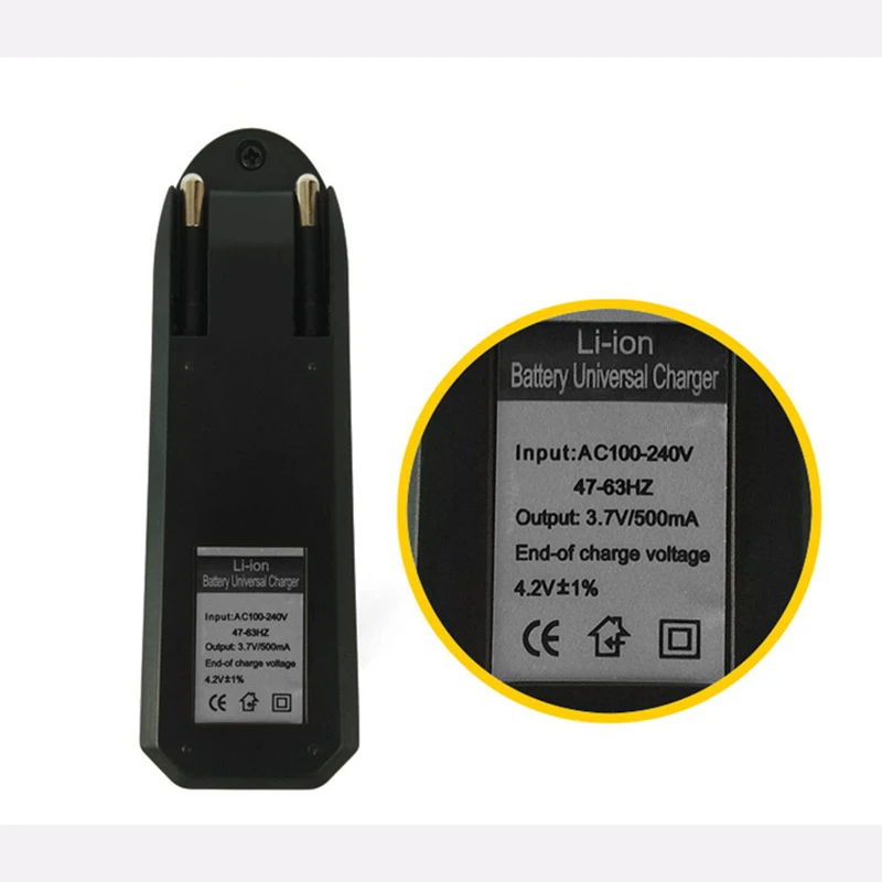 Universal 3.7V 500ma Intelligent power off Battery Charger Adapter IC EU US Plug for rechargeable Battery 18650 1 Slots charger adapter,battery charger,battery charger adapter