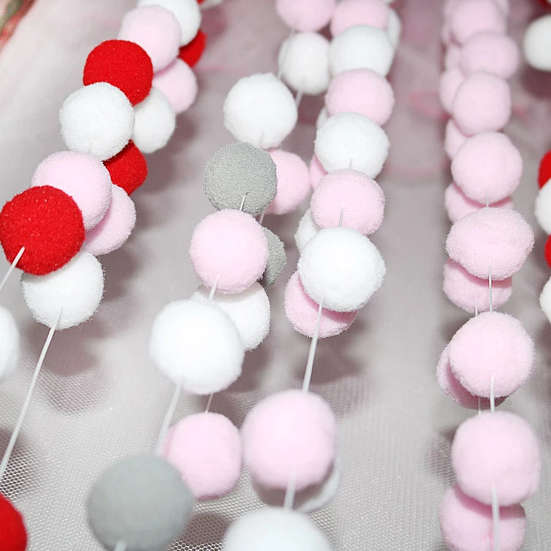 Новые Красочные фетровые шары струны висячие украшения для дома Рождественская вечеринка украшения экологически чистые детские игрушки Сделай Сам поставки