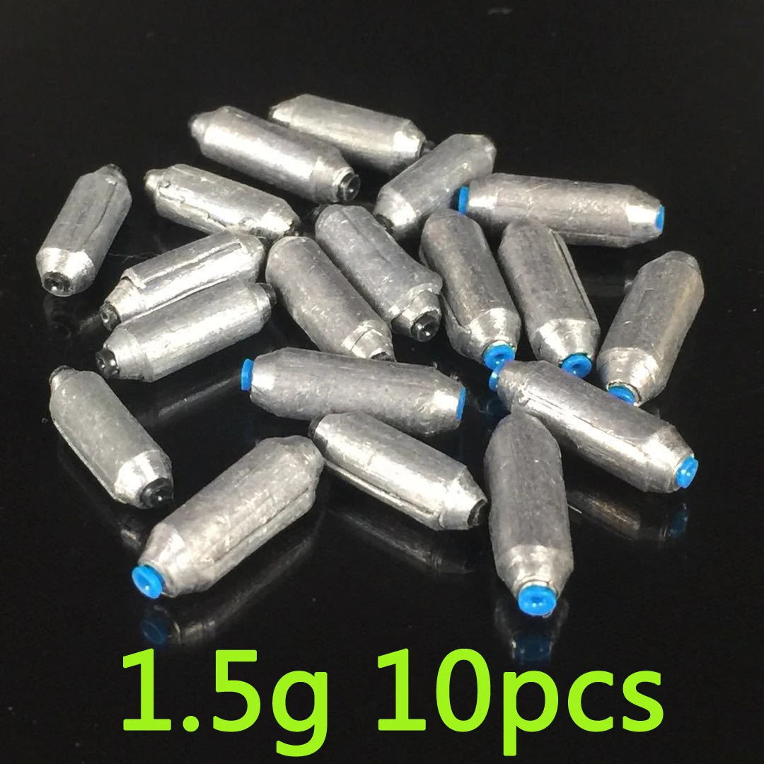 1.5g 10 шт./лот, 1 г, 1,5 г, 2 г, 2,5 г, 3 г, 3,5 г, 4 г, рыболовный грузик из свинца, удочки, подвеска, искусственный круг, быстрая свинцовая приманка, рыболовные снасти - Цвет: 1.5g