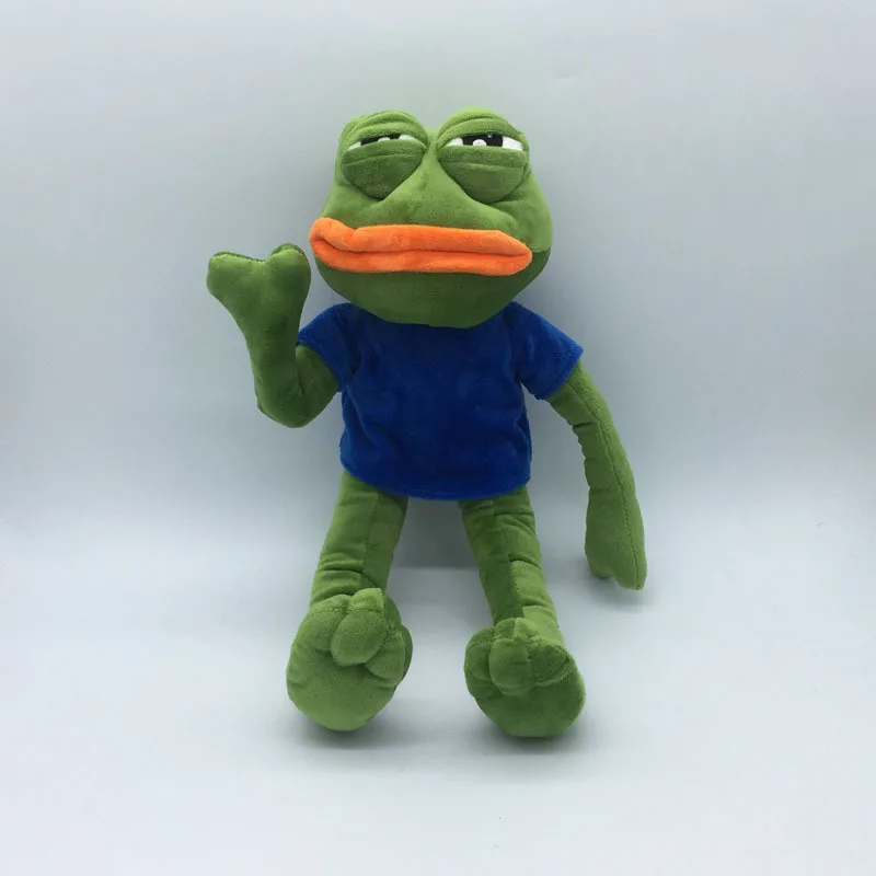 18'' Pepe The Frog Sad Frog Plush 4chan Kekistan Meme Doll Stuffed Toy Q9c1 S180 