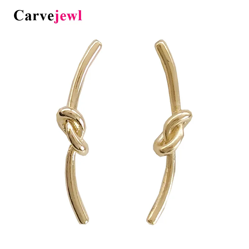 Винтажные Дизайнерские Длинные металлические серьги-гвоздики carvejew L для женщин