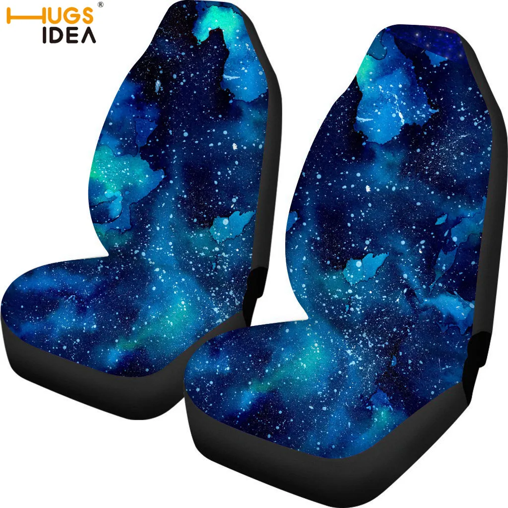 HUGSIDEA 3D Galaxy Space чехол для автокресла синий Вселенная Звезда Декор Авто место защитный чехол моющийся пылезащитный лист для сиденье для внедорожника