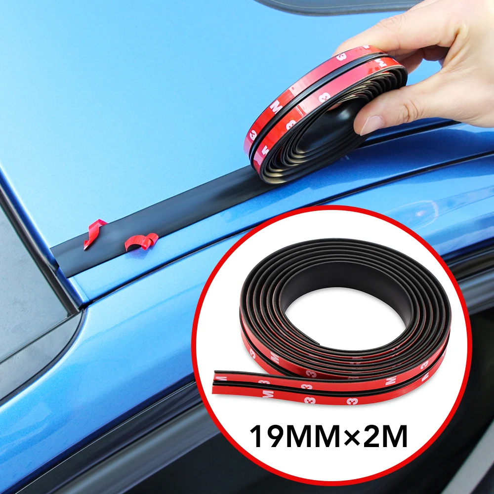 Car Sticker Windshield Roof Noise Insulation Seal Rubber Strip Car Accessories 