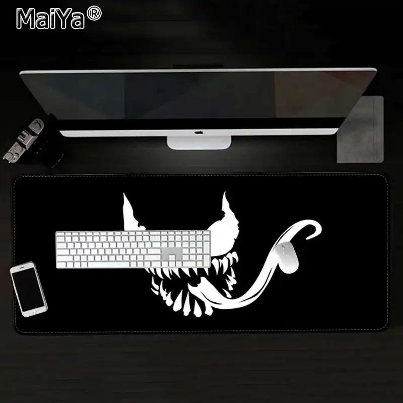 Lock Edge 40X90cm Maiya ваши собственные коврики venom силиконовый большой/маленький коврик для мышки игра большой коврик для мыши клавиатуры коврик - Цвет: Lock Edge 40X90cm