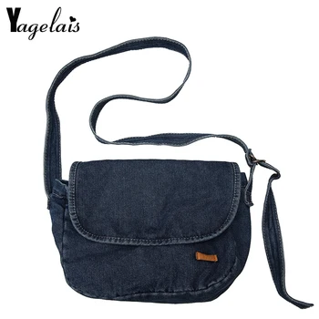 

2019 Hot Sale Denim Vintage Crossbody Bag Fashionable Bags for Women Small Canvas Portable Handbag Massage Female Bag